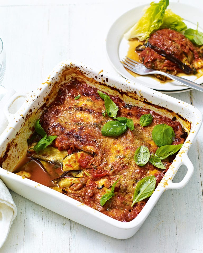 Lighter aubergine parmigiana