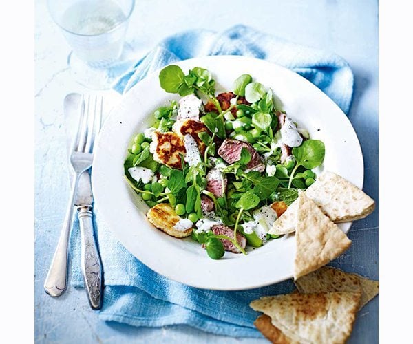 lamb-and-halloumi-salad-with-peas-and-watercress-1