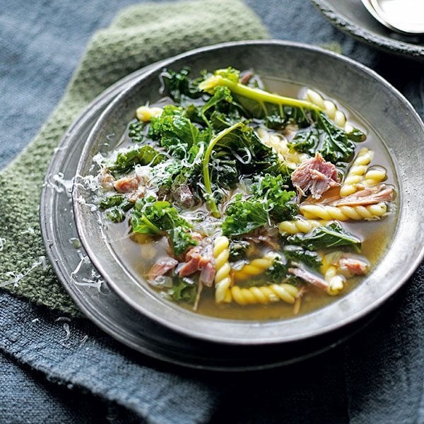 Ham-leftovers-kale-soup