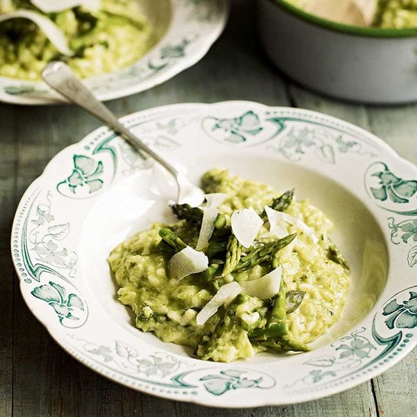 Asparagus-risotto