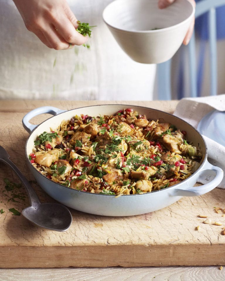 Persian chicken pilaf