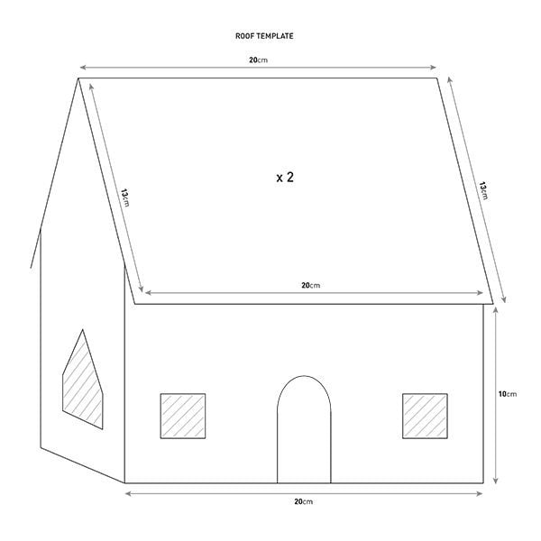 Printable Gingerbread House Template from www.deliciousmagazine.co.uk