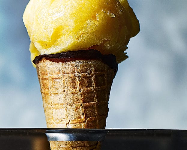 Mango sorbet