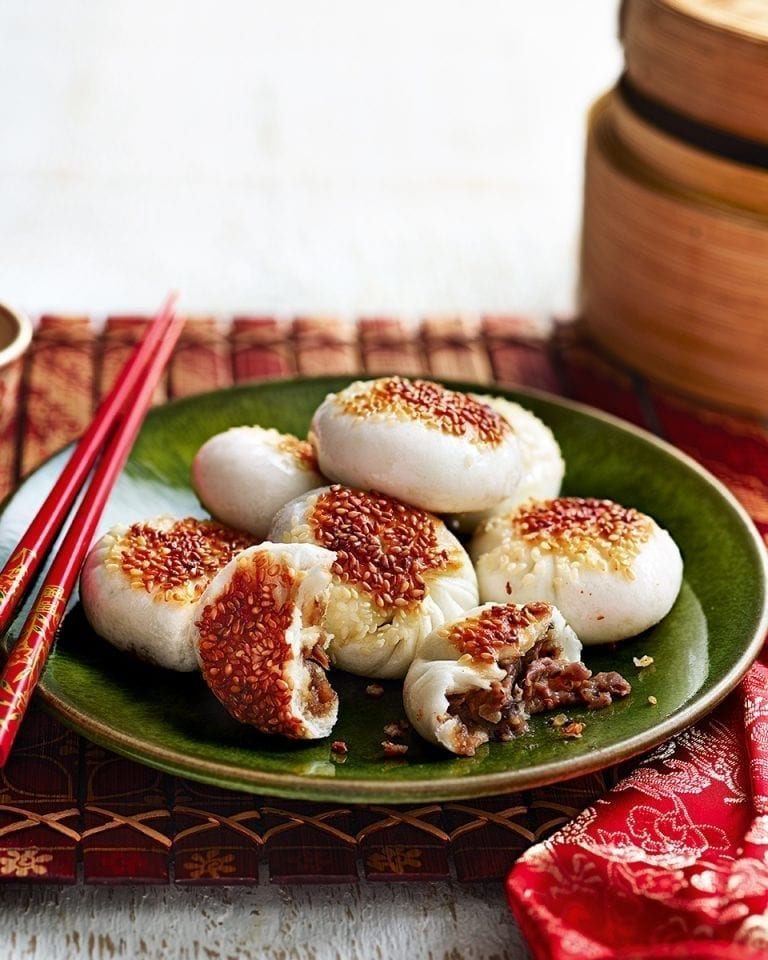 How to fold a steamed dim sum bun – video
