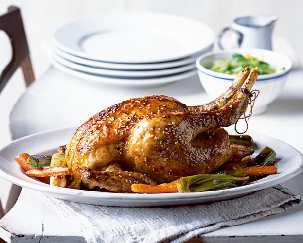 Christmas roast chicken