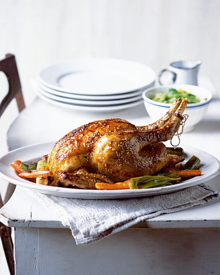 Christmas roast chicken