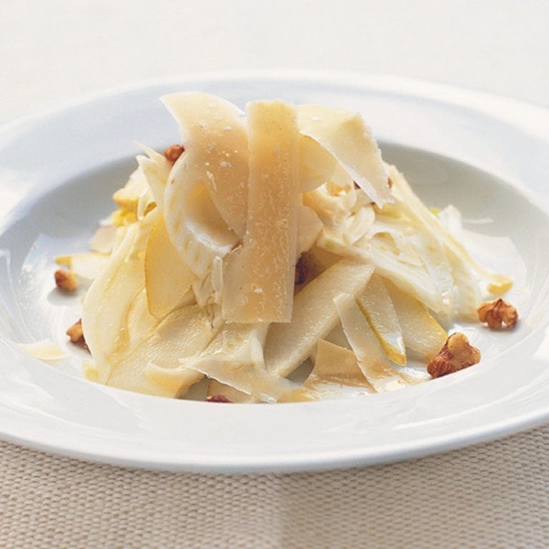 Pear, fennel and walnut salad