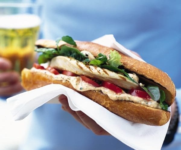 Italian turkey club sandwich