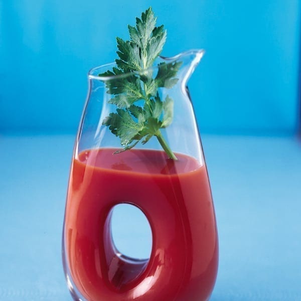 Non-alcoholic spicy tomato juice (Virgin Mary)