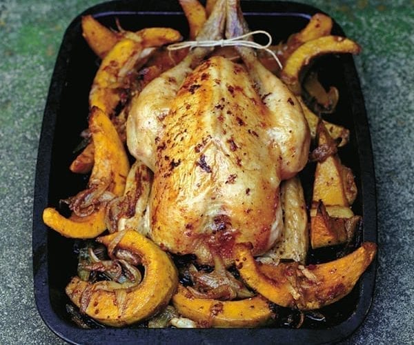 Ginger-roasted chicken