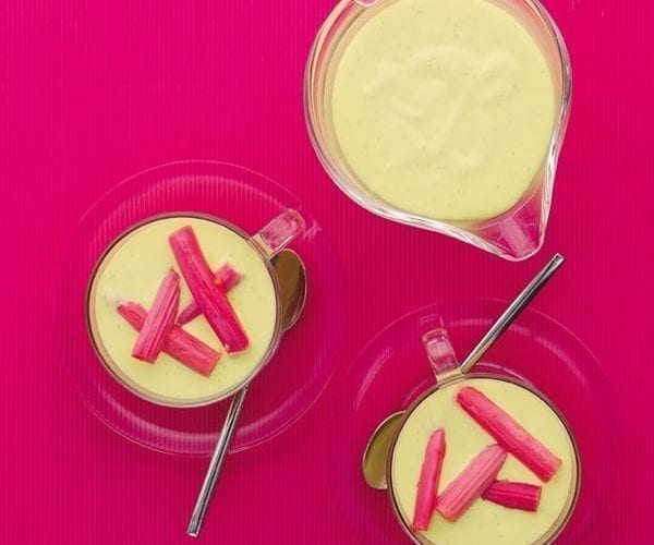 Rhubarb and custard