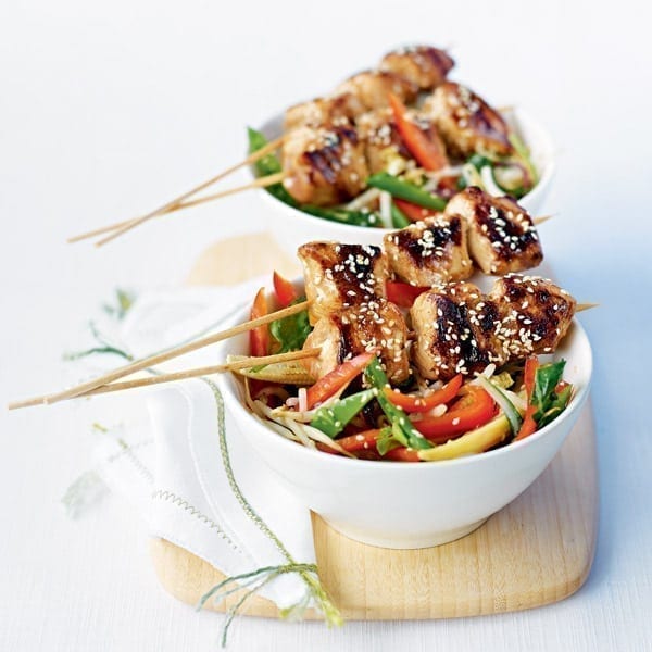 Teriyaki chicken with sesame vegetables