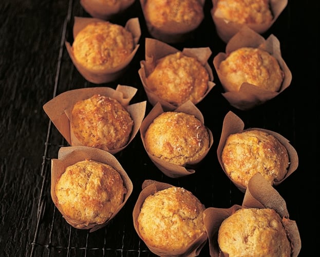 Savoury muffin recipe with smoked cheese