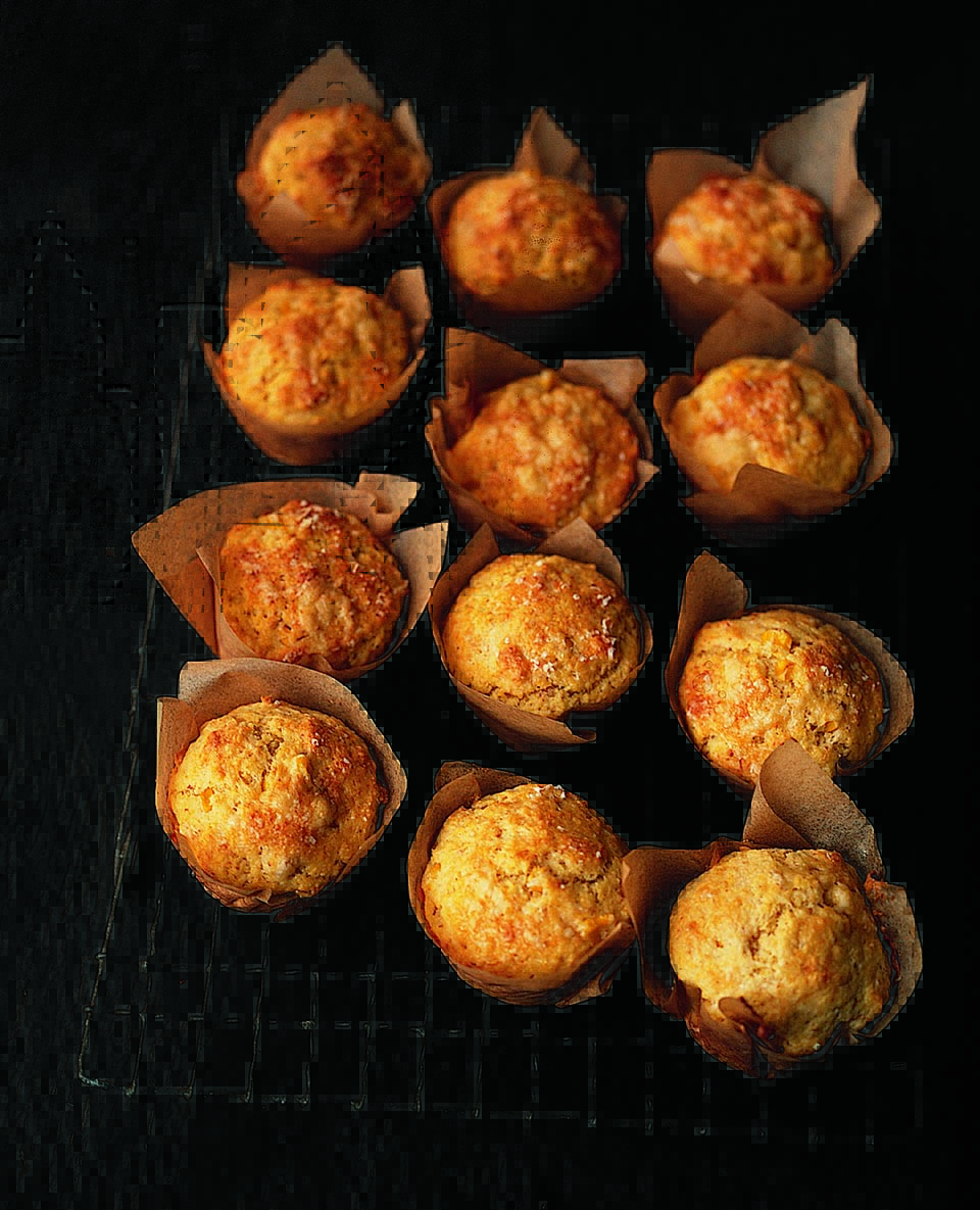 Muffins with smoked cheese recipe | delicious. magazine