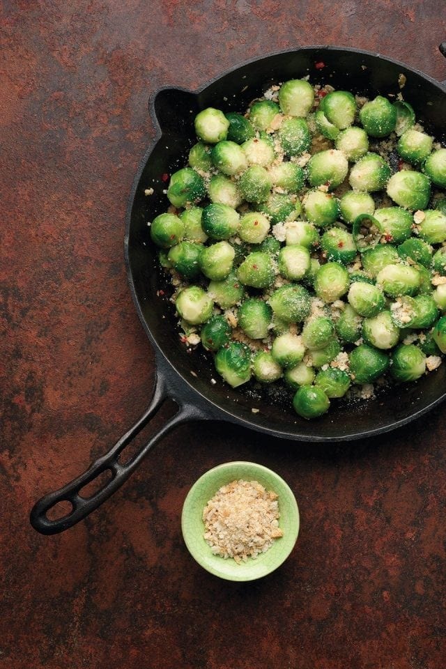 Brussels sprouts with spiced breadcrumbs