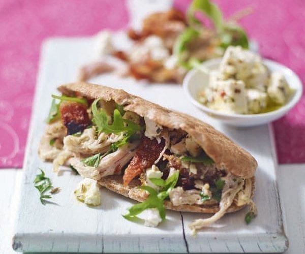Shredded pork pittas