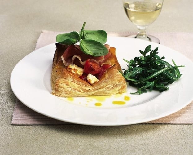 Tomato and goat’s cheese tarts