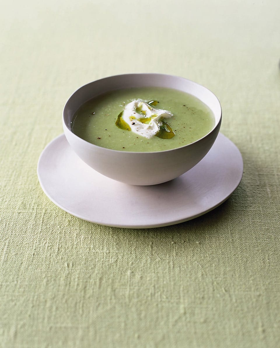 Asparagus vichyssoise soup recipe delicious. magazine