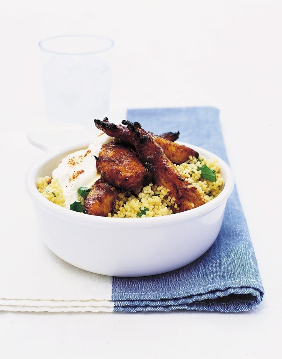 Spicy chicken with couscous recipe | delicious. magazine