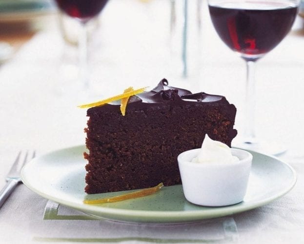 Chocolate orange blackout cake