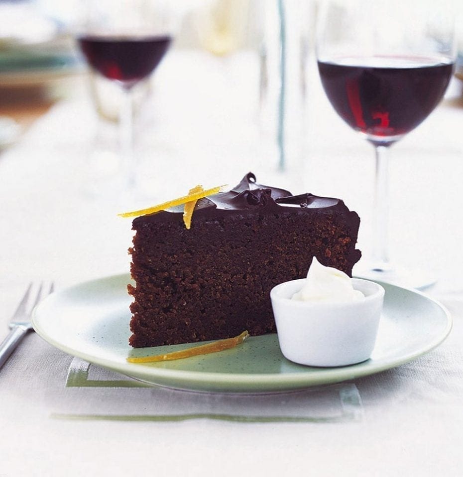 Orange, almond and chocolate cake recipe | delicious. magazine