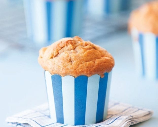 rhubarb and date muffins