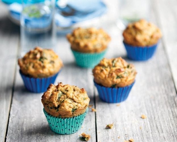 carrot spinach and pumpkin seed muffins