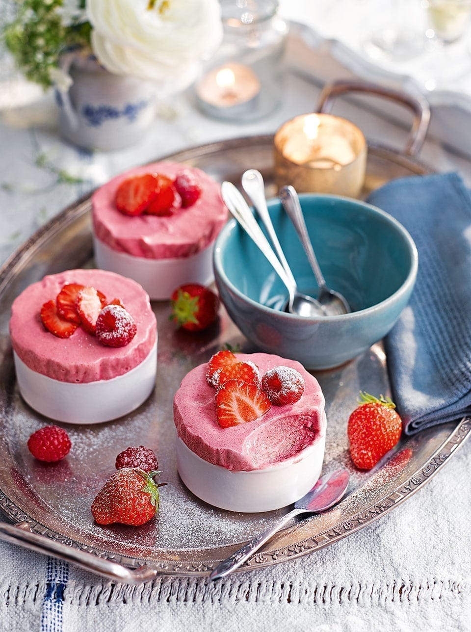 Michel Roux Jr's iced red berry soufflés recipe delicious. magazine