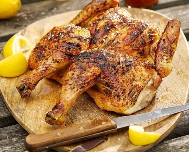 Spatchcocked chilli chicken