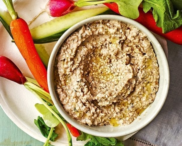 Healthier baba ghanoush