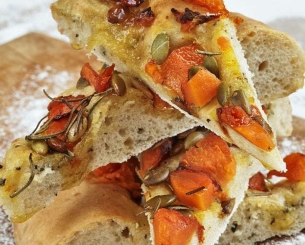 pumpkin focaccia