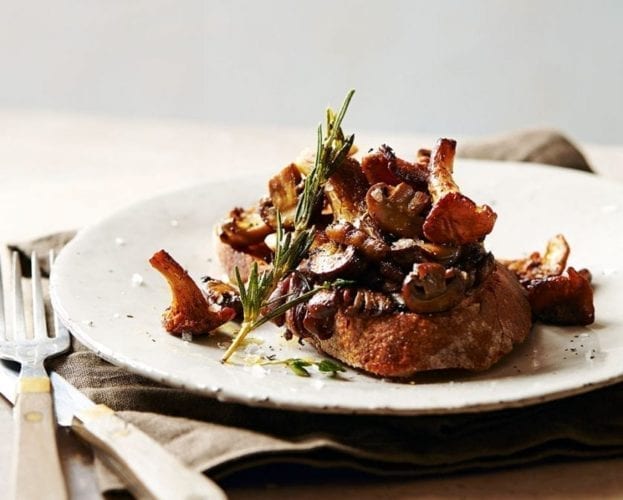 mushrooms on sourdough