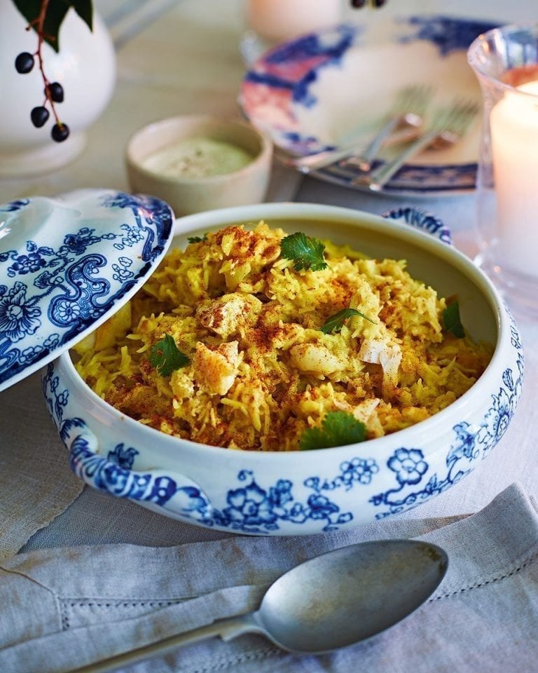 Parsnip, haddock and cardamom kedgeree