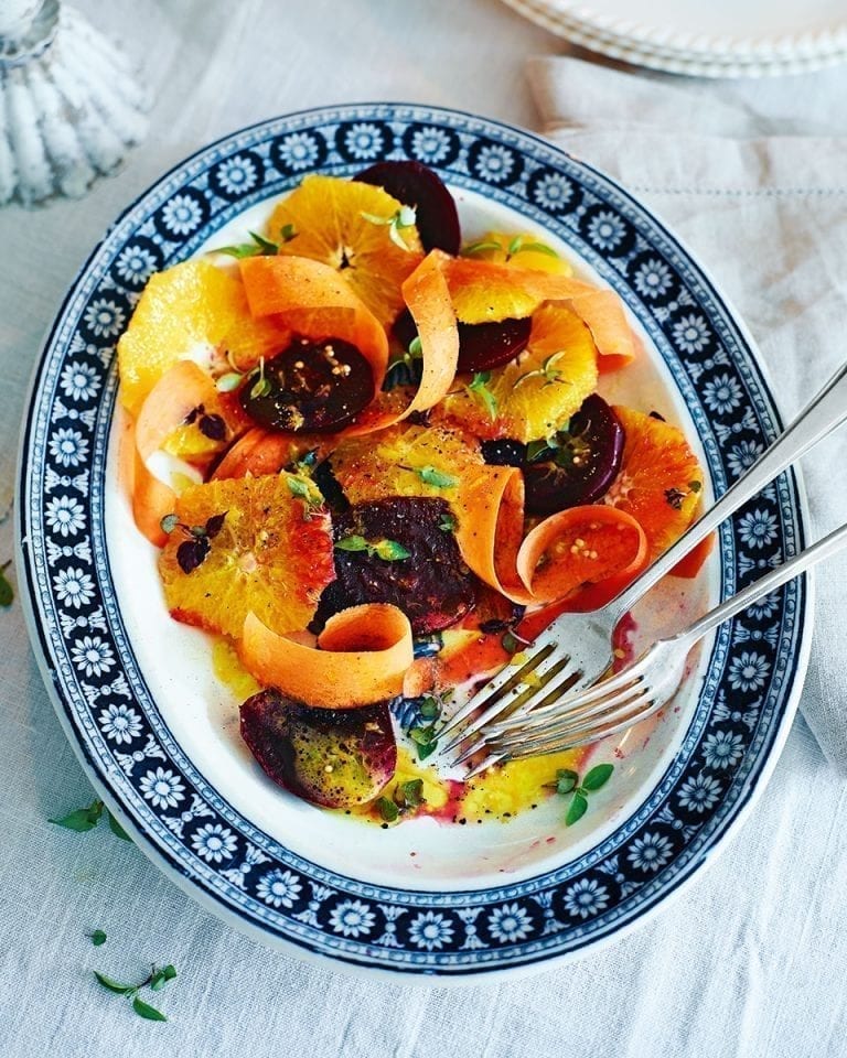 Beetroot, orange and thyme salad