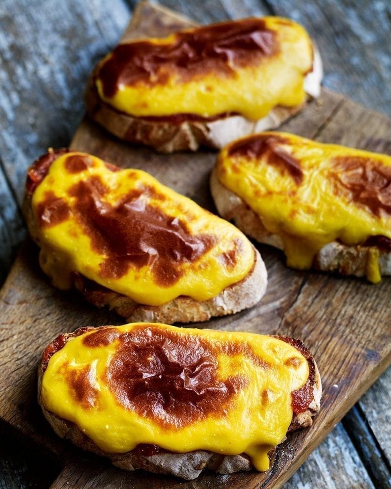 Manchego rarebit