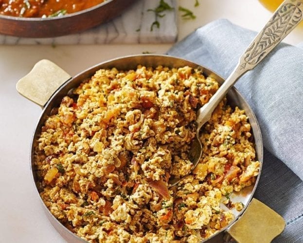 Spinach and paneer pulao