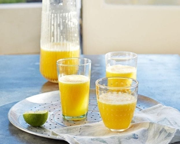 Pineapple, mango and coconut juice