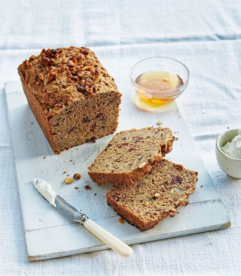 Apple, cranberry and walnut gluten-free loaf recipe | delicious. magazine