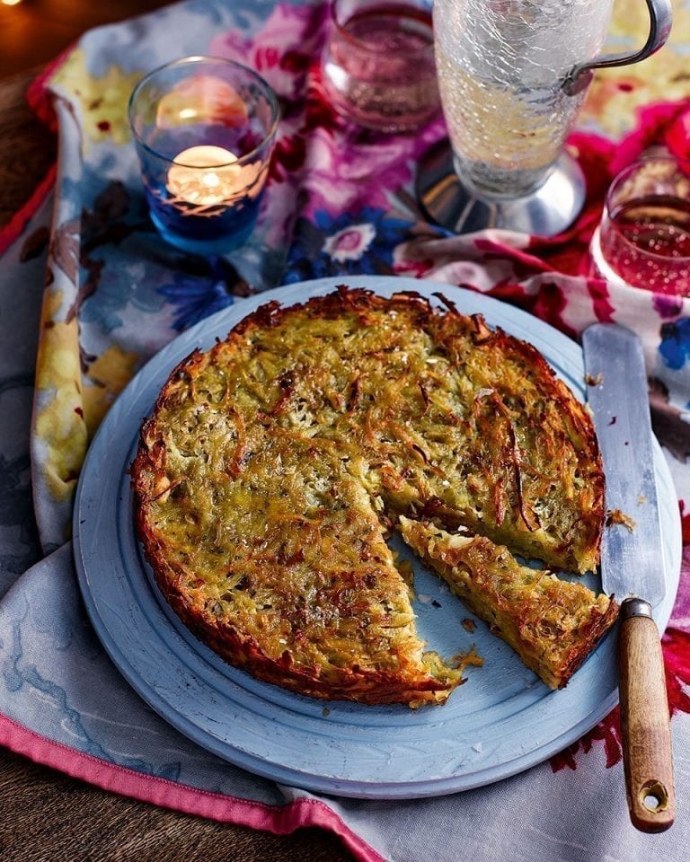 Giant potato rösti