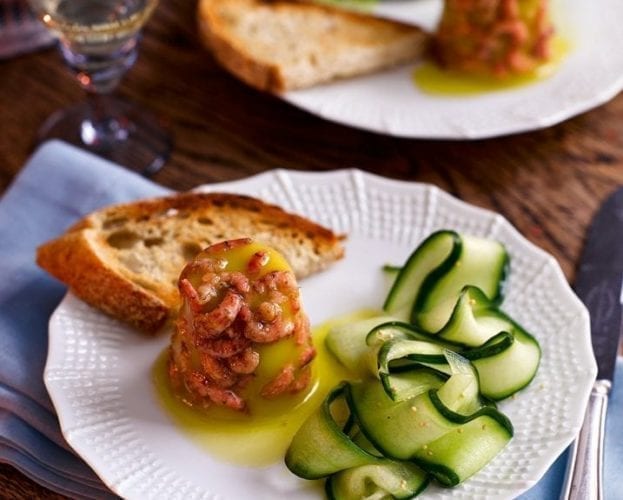 Pickled cucumber, fennel, gooseberry, tarragon and lemon salad