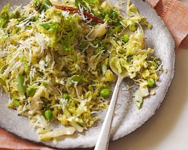 Buttered garlic cabbage