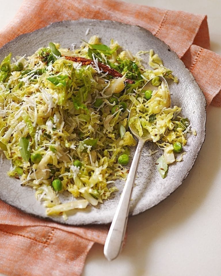 Cabbage poriyal