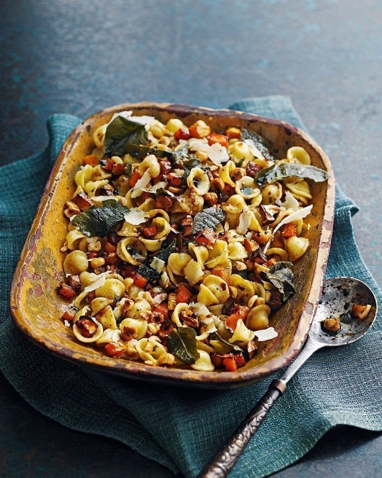 Roast squash, sage and hazelnut orecchiette