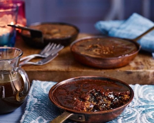 sticky walnut puddings
