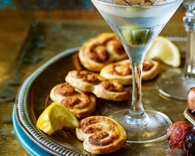 Warm cheese and onion cups