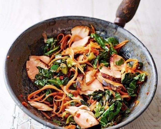 Speedy chilli turkey stir-fry