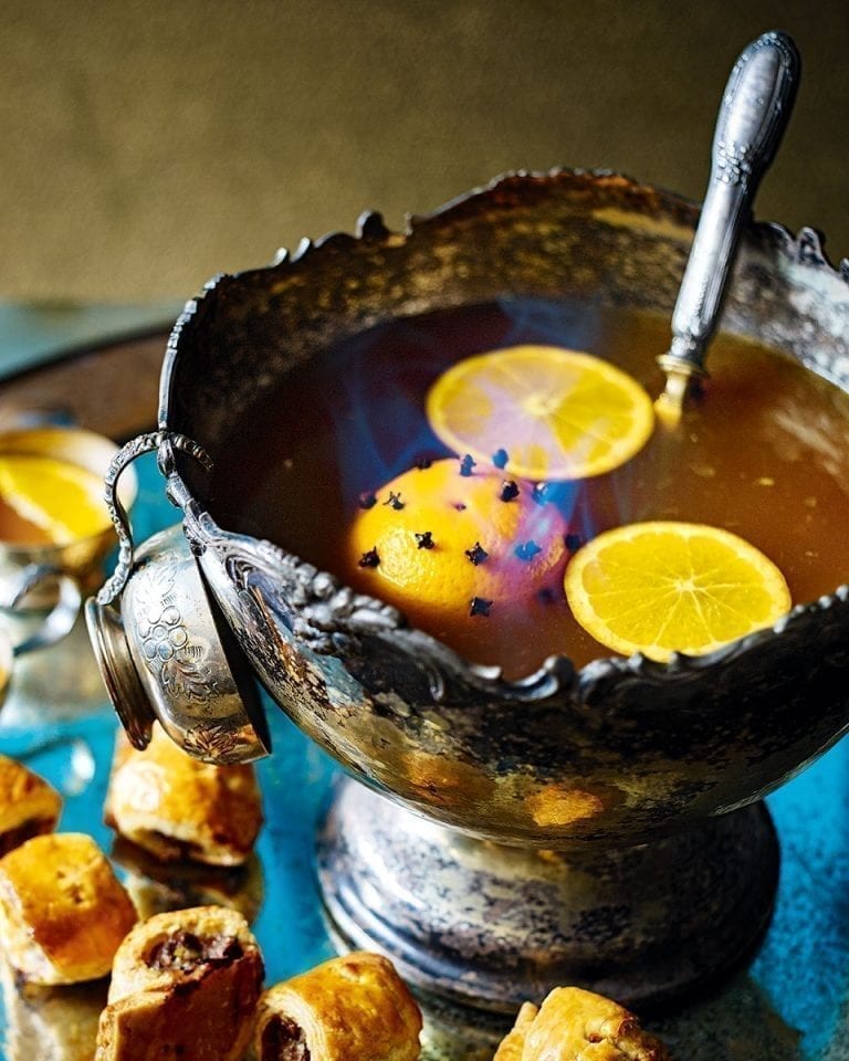 Flaming rum punch