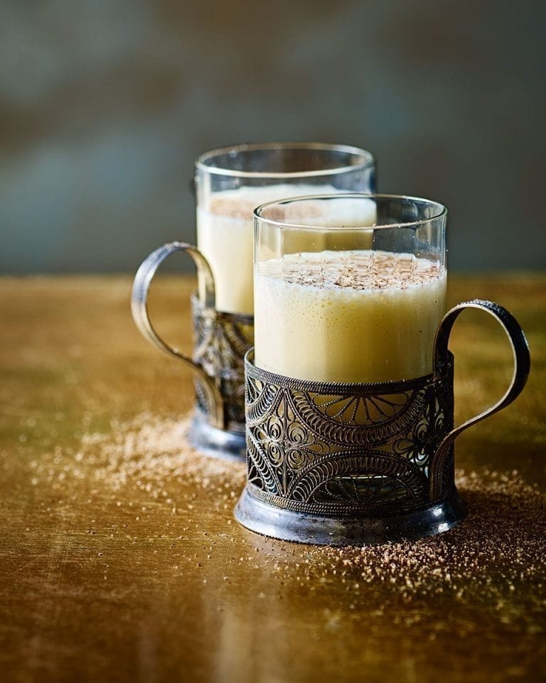 Almond milk eggnog