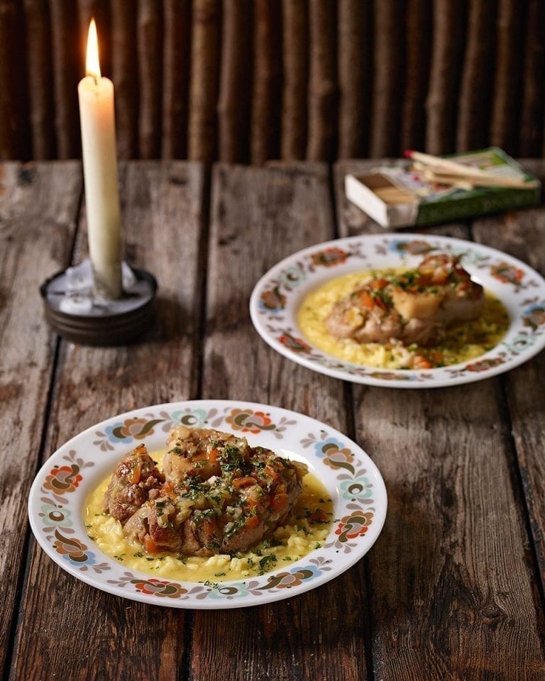 Osso buco with risotto