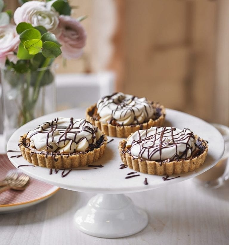 Mini banoffee Baileys pies